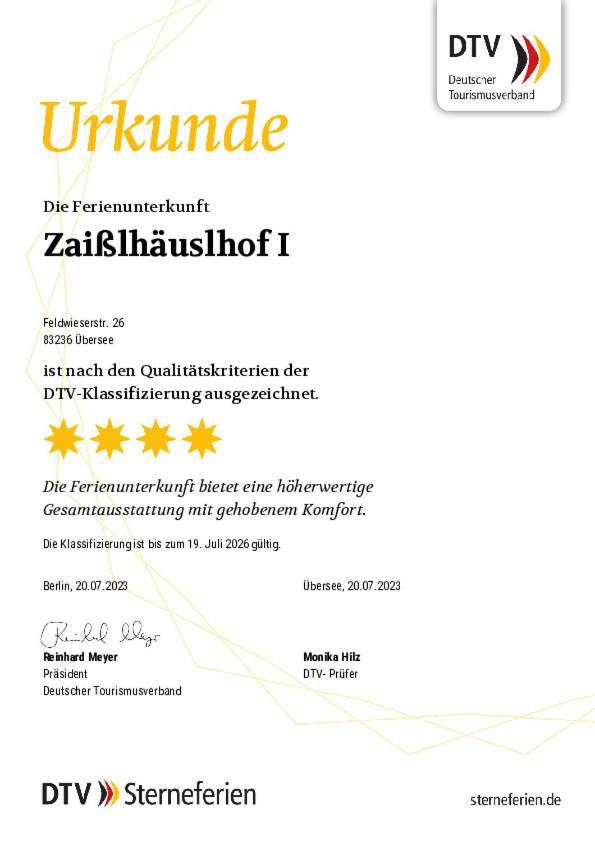 Zaisslhaeusl Hof Ferienwohnungen Übersee Chambre photo